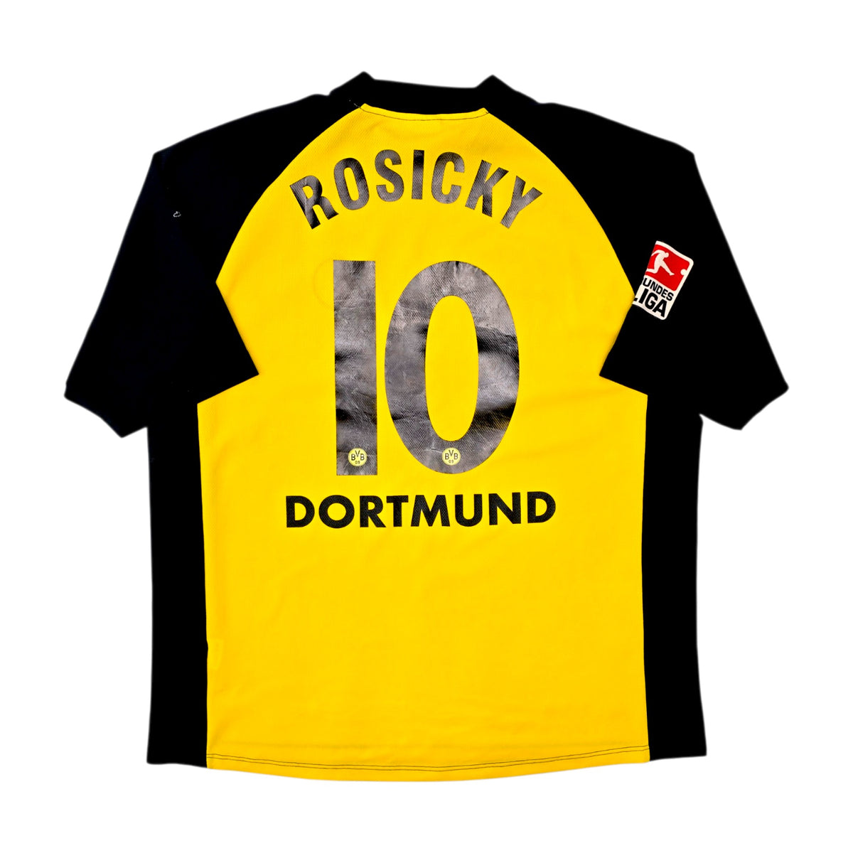 2001/02 Dortmund Home Football Shirt (XL) Goool.de #10 Rosicky