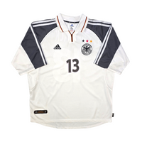 2000/01 Germany Home Football Shirt (XL) Adidas #13 Ballack