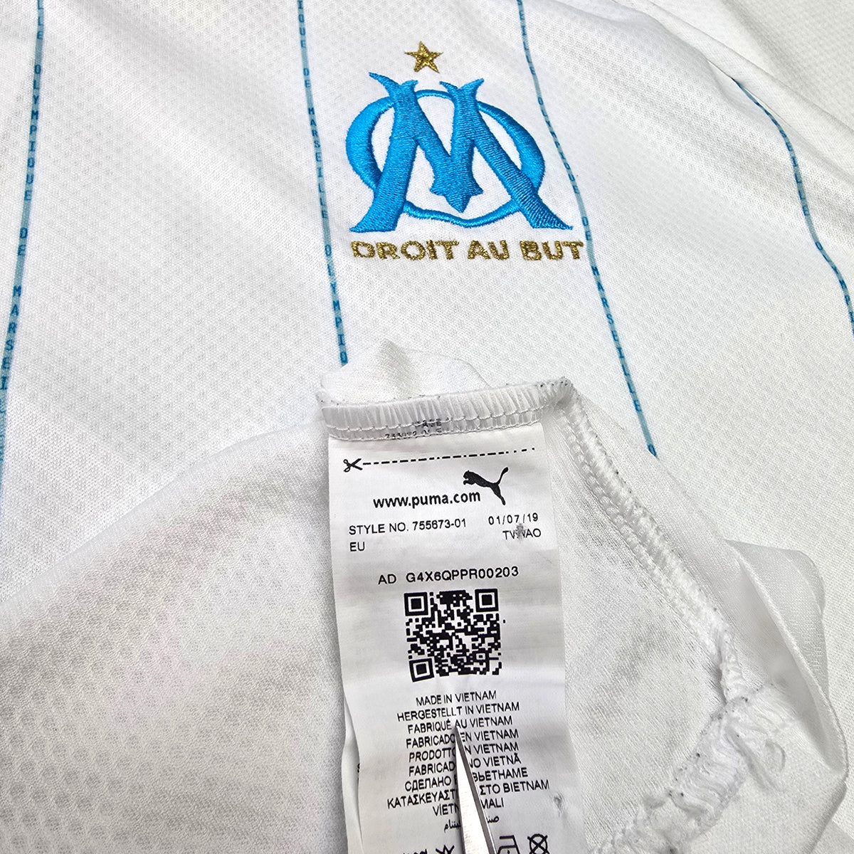 2019/20 Olympique Marseille Home Football Shirt (XL) Puma #10 Payet