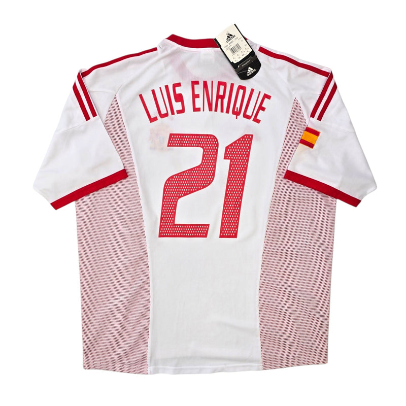 2002/03 Spain Away Football Shirt (XL) Adidas #21 Luis Enrique (BNWTs)