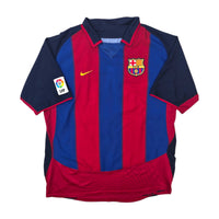 2003/04 Barcelona Home Football Shirt (L) Nike #10 Ronaldinho