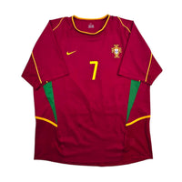 2002/04 Portugal Home Football Shirt (XL) Nike #7 Figo