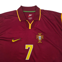 1999/00 Portugal Home Football Shirt (XL) Nike #7 Figo