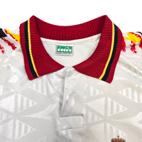 1992/94 Belgium Away Football Shirt (L) Diadora #7 Van Der Elst
