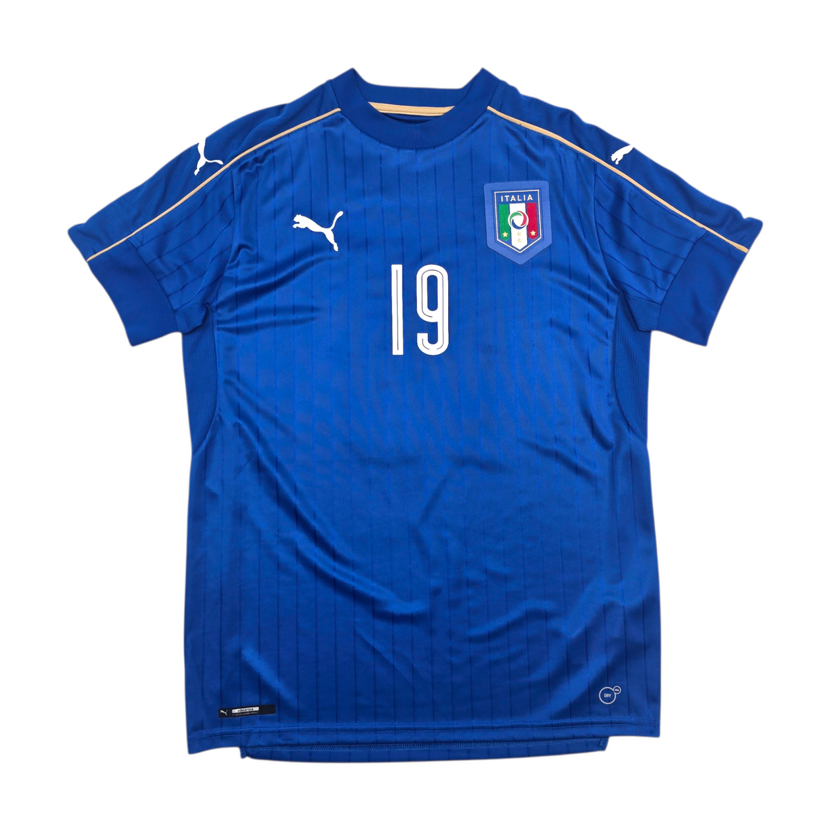 2016/17 Italy Home Football Shirt (M) Puma #19 Bonucci