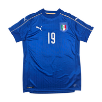 2016/17 Italy Home Football Shirt (M) Puma #19 Bonucci