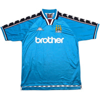 1997/99 Manchester City Home Football Shirt (L) Kappa