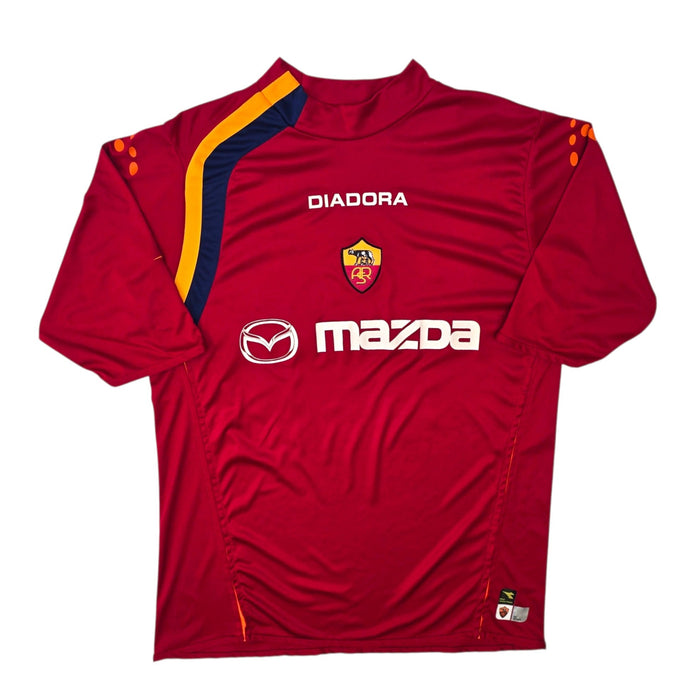 2003/04 Roma Home Football Shirt (XL) Diadora #10 Totti