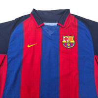 2003/04 Barcelona Home Football Shirt (L) Nike #10 Ronaldinho