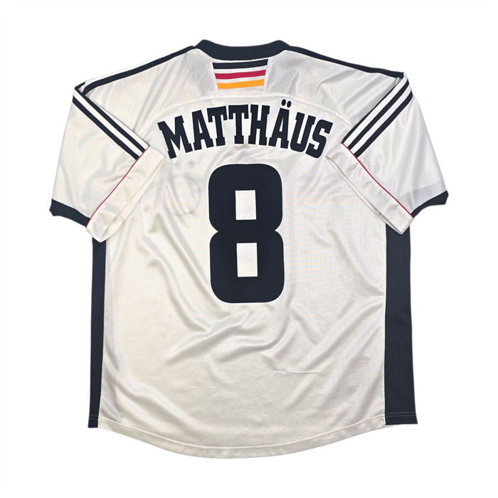 1998/00 Germany Home Football Shirt (XL) Adidas #8 Matthaus