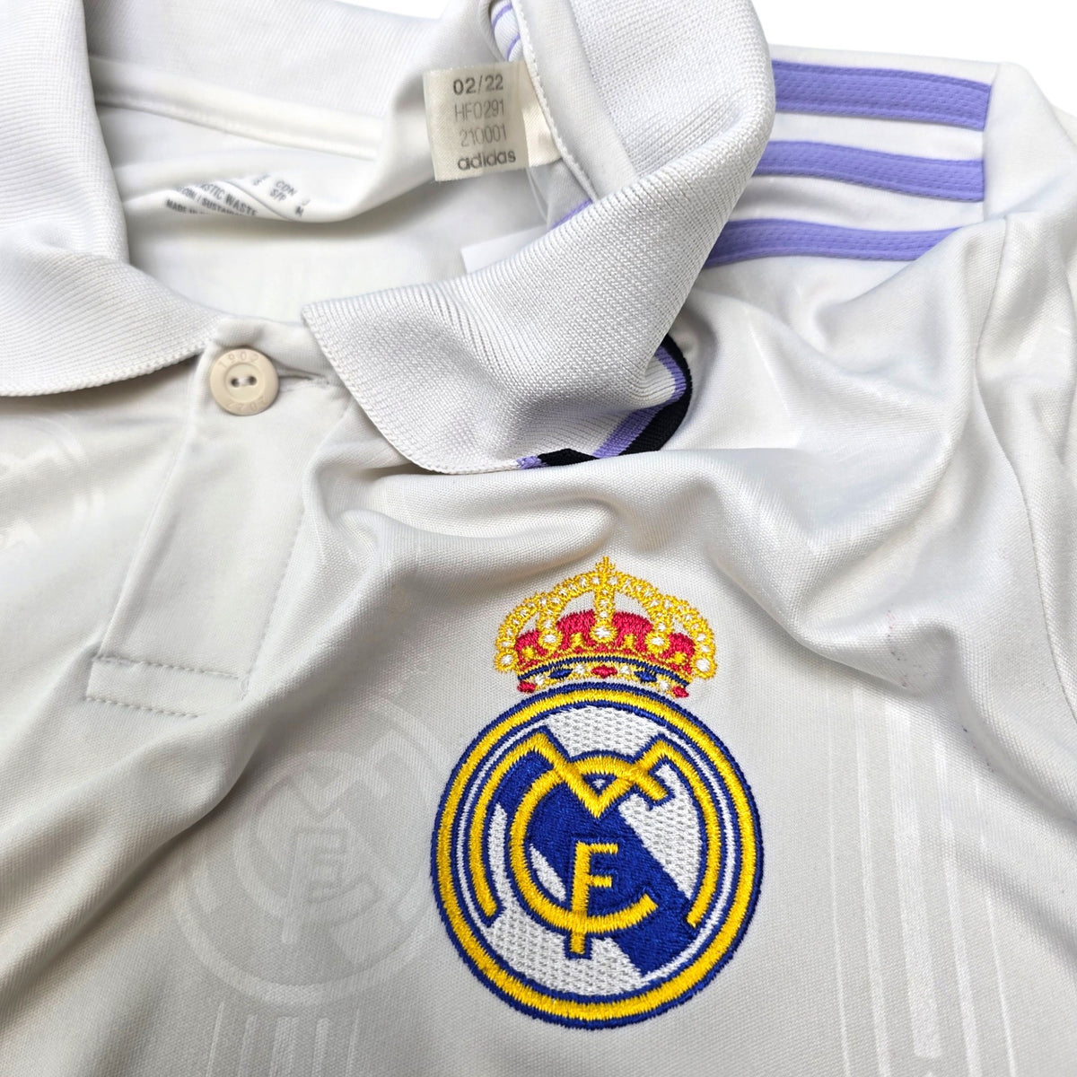 2022/23 Real Madrid Home Football Shirt (S) Adidas #9 Benzema