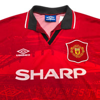 1994/96 Manchester United Home Football Shirt (M) Umbro #7 Cantona