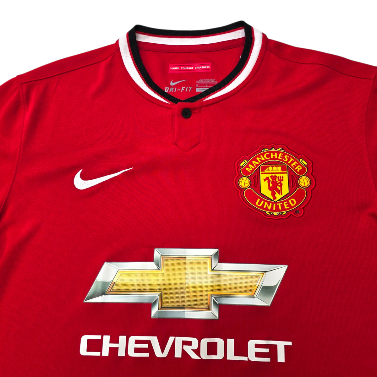 2014/15 Manchester United Home Football Shirt (M) Nike