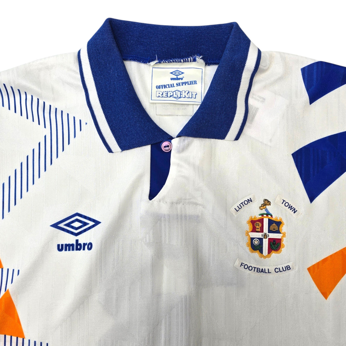 1991/92 Luton Town Home Football Shirt (L) Umbro #3