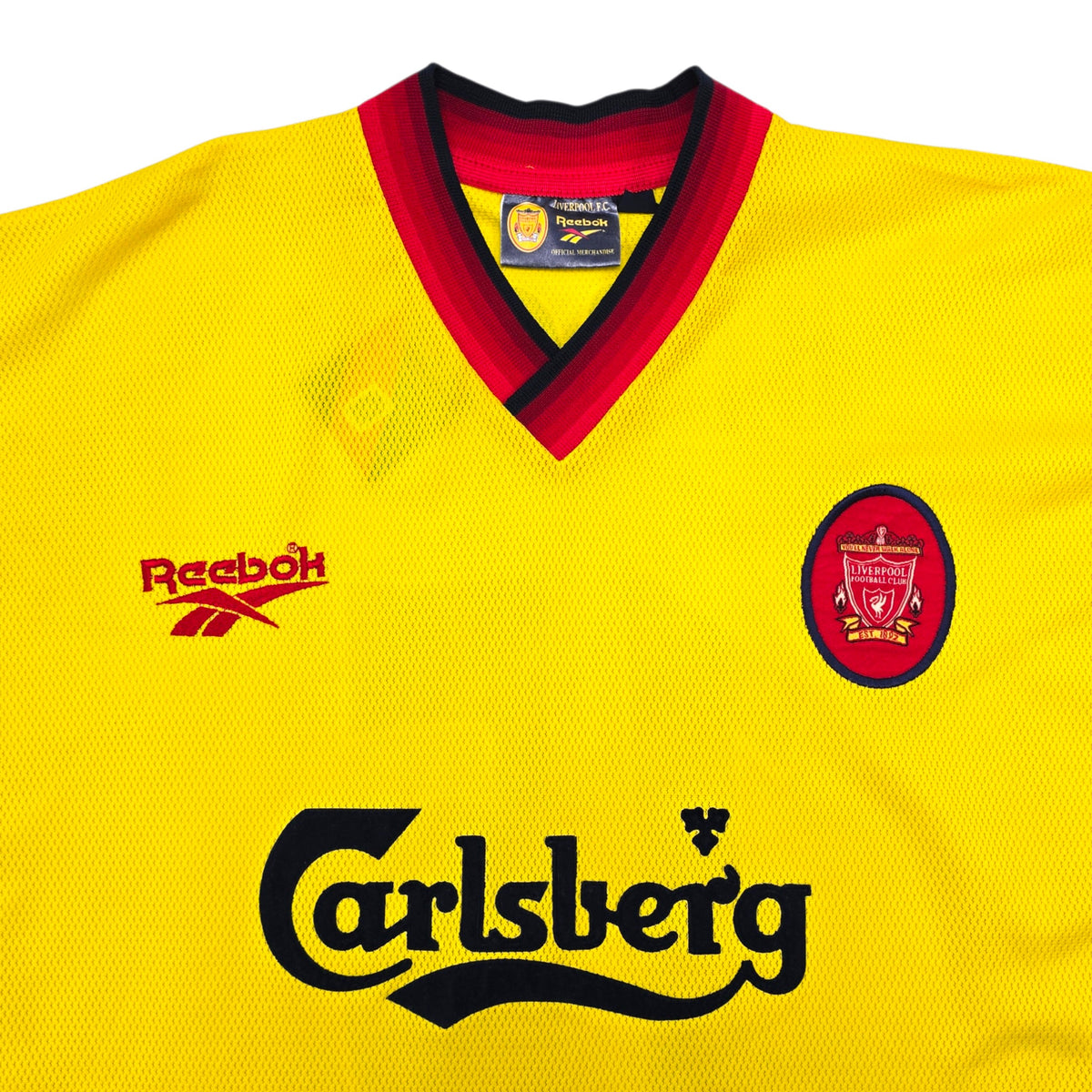 1997/99 Liverpool Away Football Shirt (2XL) Reebok #15 Berger