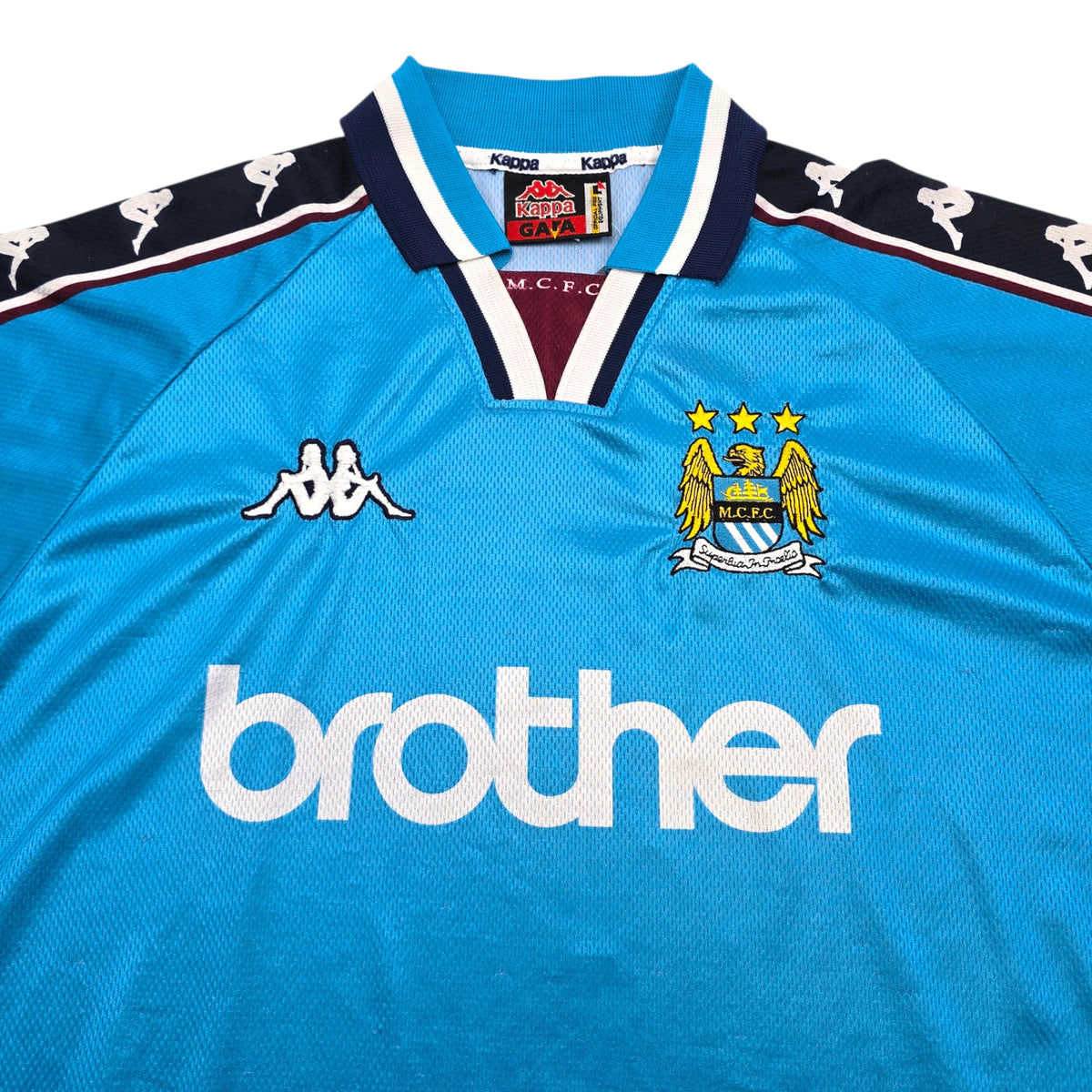 1997/99 Manchester City Home Football Shirt (L) Kappa