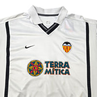 2000/01 Valencia Home Football Shirt (2XL) Nike #6 Mendietta