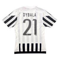 2015/16 Juventus Home Football Shirt (S) Adidas #21 Dybala