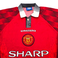 1996/98 Manchester United Home Football Shirt (M) Umbro #7 Cantona