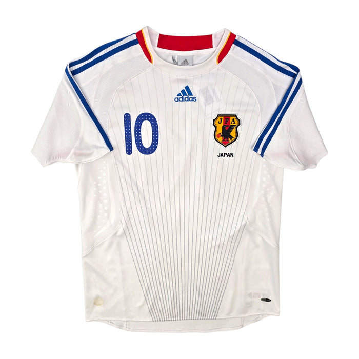 2008/10 Japan Away Football Shirt (M) Adidas #10 Nakamura