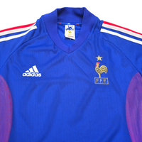 2002/04 France Home Football Shirt (M) Adidas
