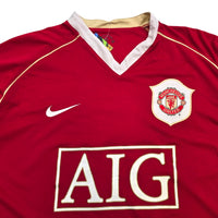 2006/07 Manchester United Home Football Shirt (L) Nike #16 Carrick