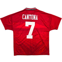 1994/96 Manchester United Home Football Shirt (M) Umbro #7 Cantona