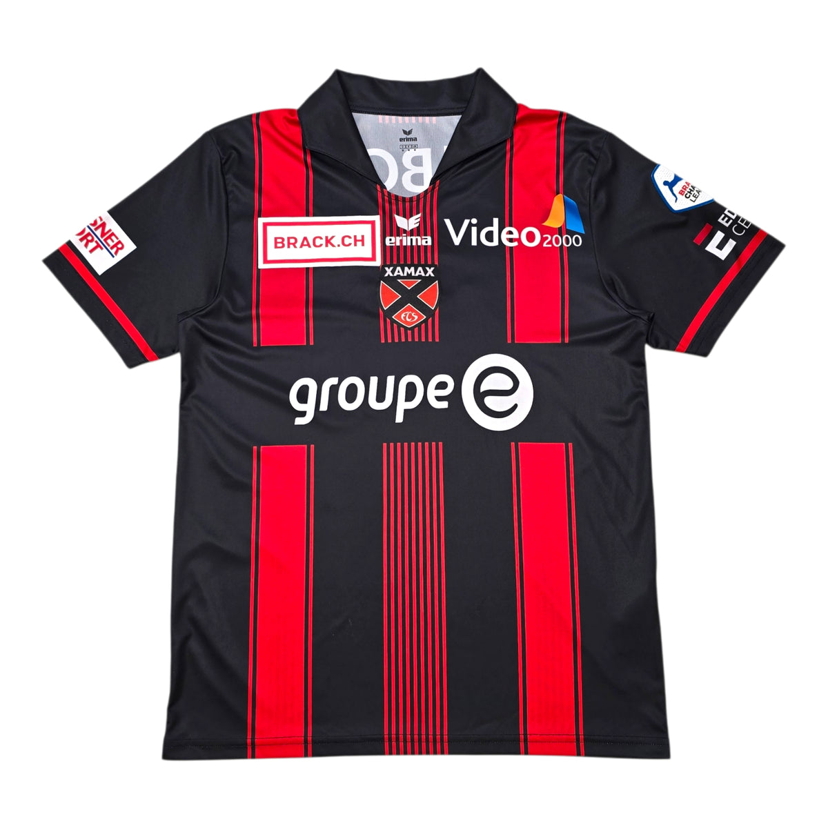 2017/18 Neuchatel Xamax Home Football Shirt (M) Erima #27 Xhemajli