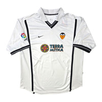 2000/01 Valencia Home Football Shirt (2XL) Nike #6 Mendietta