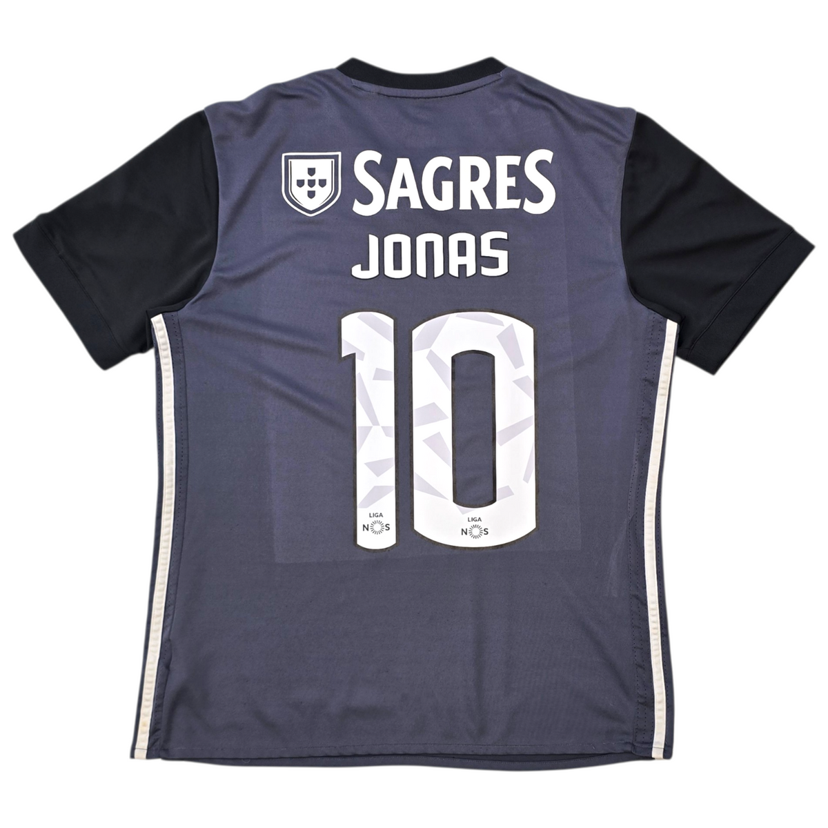 2017/18 Benfica Away Football Shirt (M) Adidas #10 Jonas