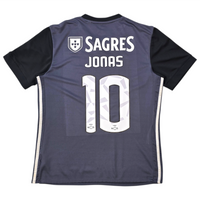 2017/18 Benfica Away Football Shirt (M) Adidas #10 Jonas