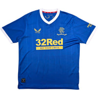 2021/22 Glasgow Rangers Home Football Shirt (XL) Castore