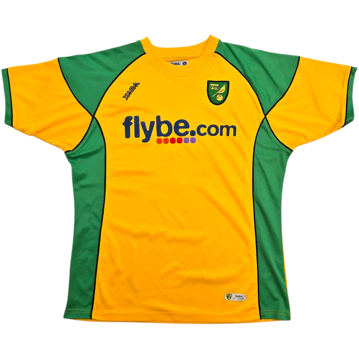 2006/08 Norwich City Home Football Shirt (XL) Xara #6 Huckerby