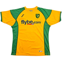 2006/08 Norwich City Home Football Shirt (XL) Xara #6 Huckerby