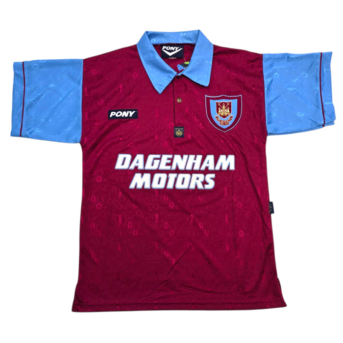 1995/97 West Ham United Home Football Shirt (S) PONY