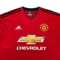 2018/19 Manchester United Home Football Shirt (XL) Adidas #6 Pogba