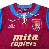 1992/93 Aston Villa Home Football Shirt (S) Umbro