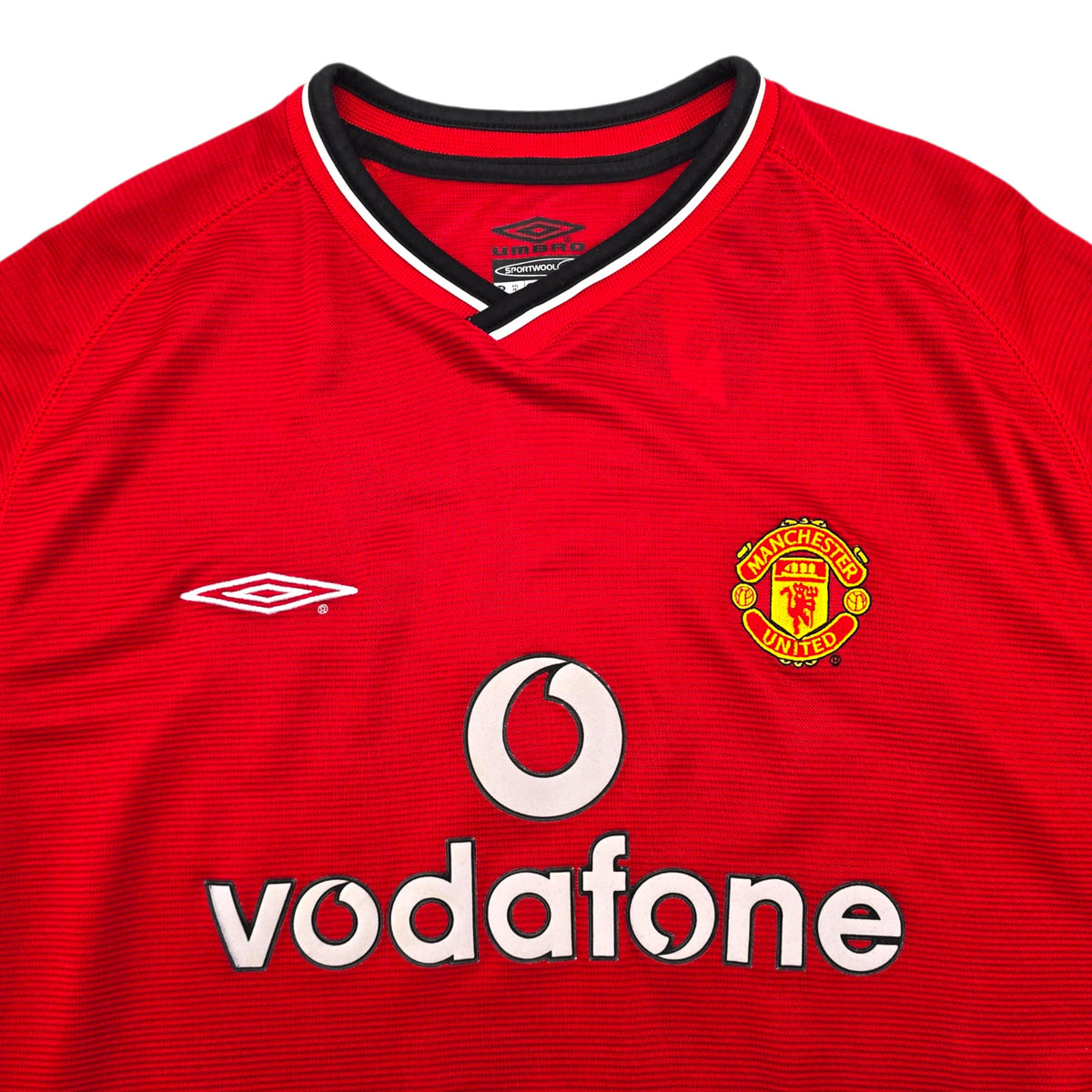 2000/02 Manchester United Home Football Shirt (2XL) Umbro #7 Beckham