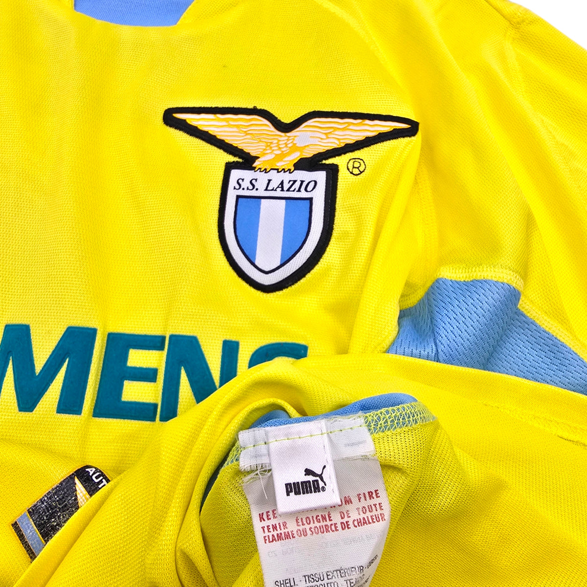 2001/02 Lazio Away Football Shirt (L) Puma #10 Crespo