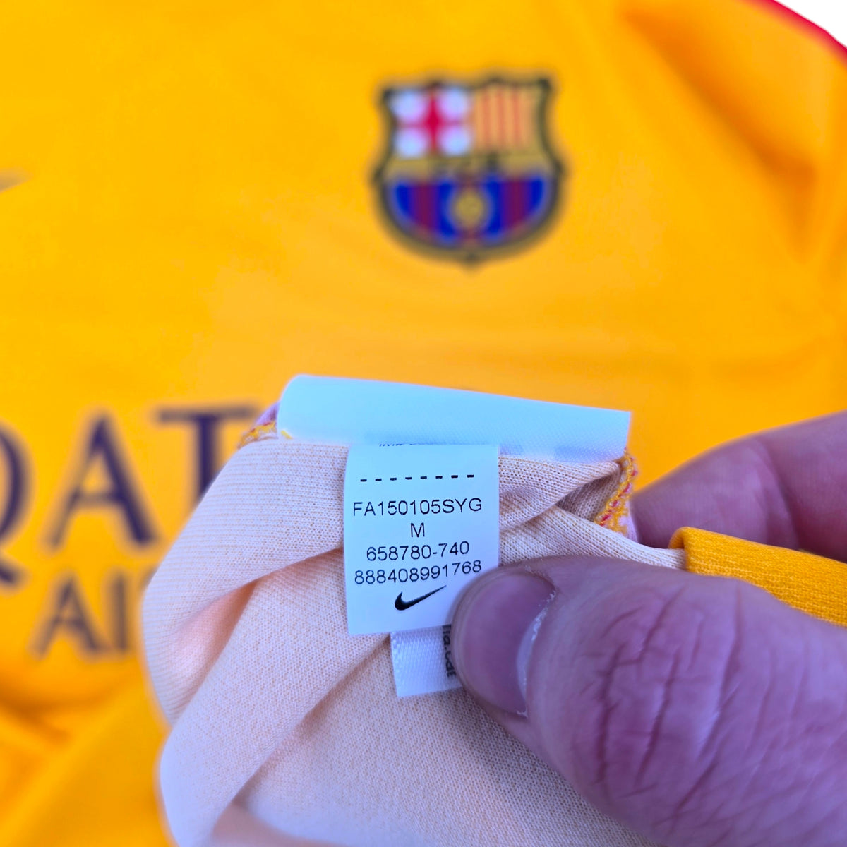 2015/16 Barcelona Goal Keeper Football Shirt (M) Nike #1 Ter Stegen (BNWTs)