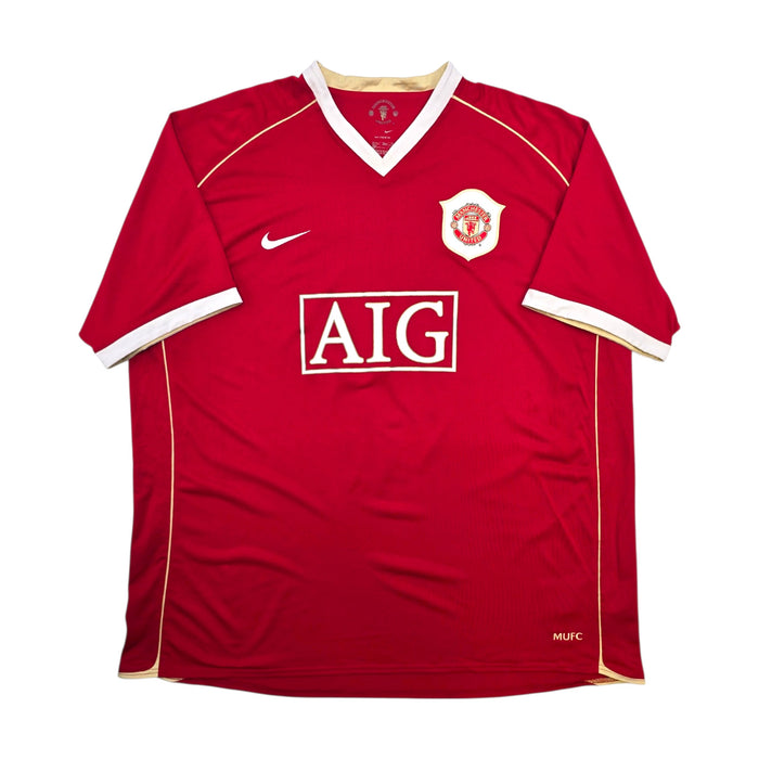 2006/07 Manchester United Home Football Shirt (2XL) Nike #7 Ronaldo