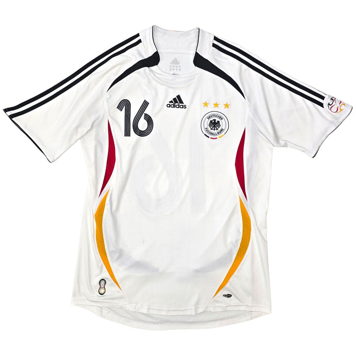 2006/08 Germany Home Football Shirt (M) Adidas #16 Lahm