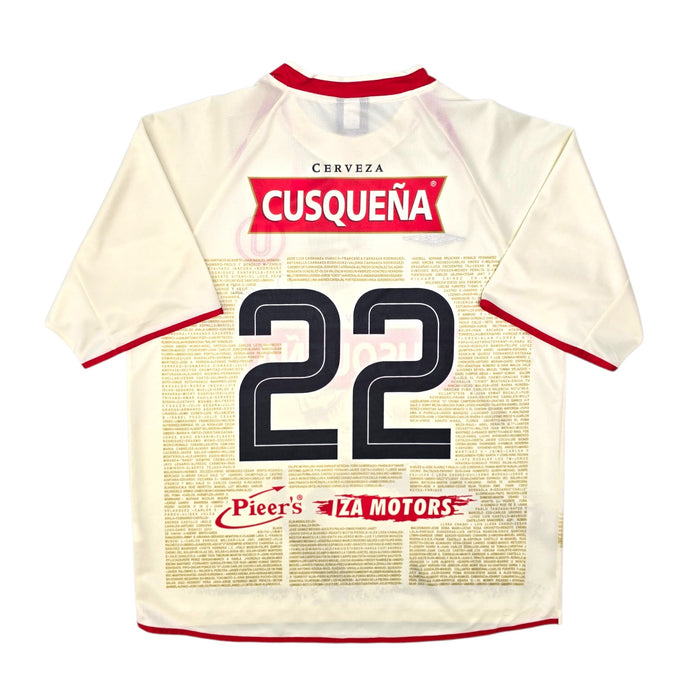 2005 Universitario de Deportes Home Football Shirt (L) Umbro #22