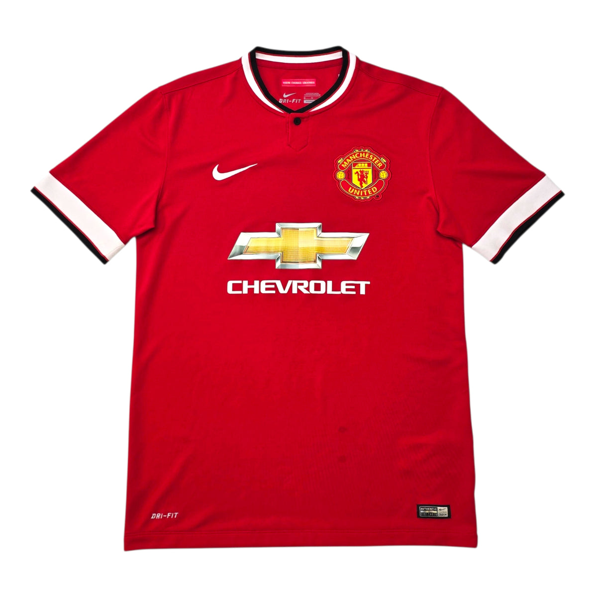 2014/15 Manchester United Home Football Shirt (M) Nike