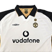2001/02 Manchester United Away Football Shirt (2XL) Umbro (Centenary)