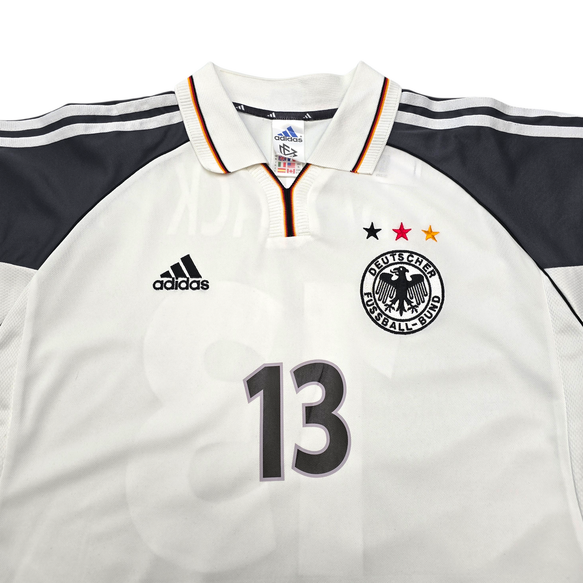 2000/01 Germany Home Football Shirt (XL) Adidas #13 Ballack