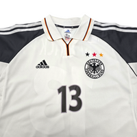 2000/01 Germany Home Football Shirt (XL) Adidas #13 Ballack