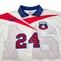 1997/98 Chile Away Football Shirt (L) Reebok #24 | Player Version