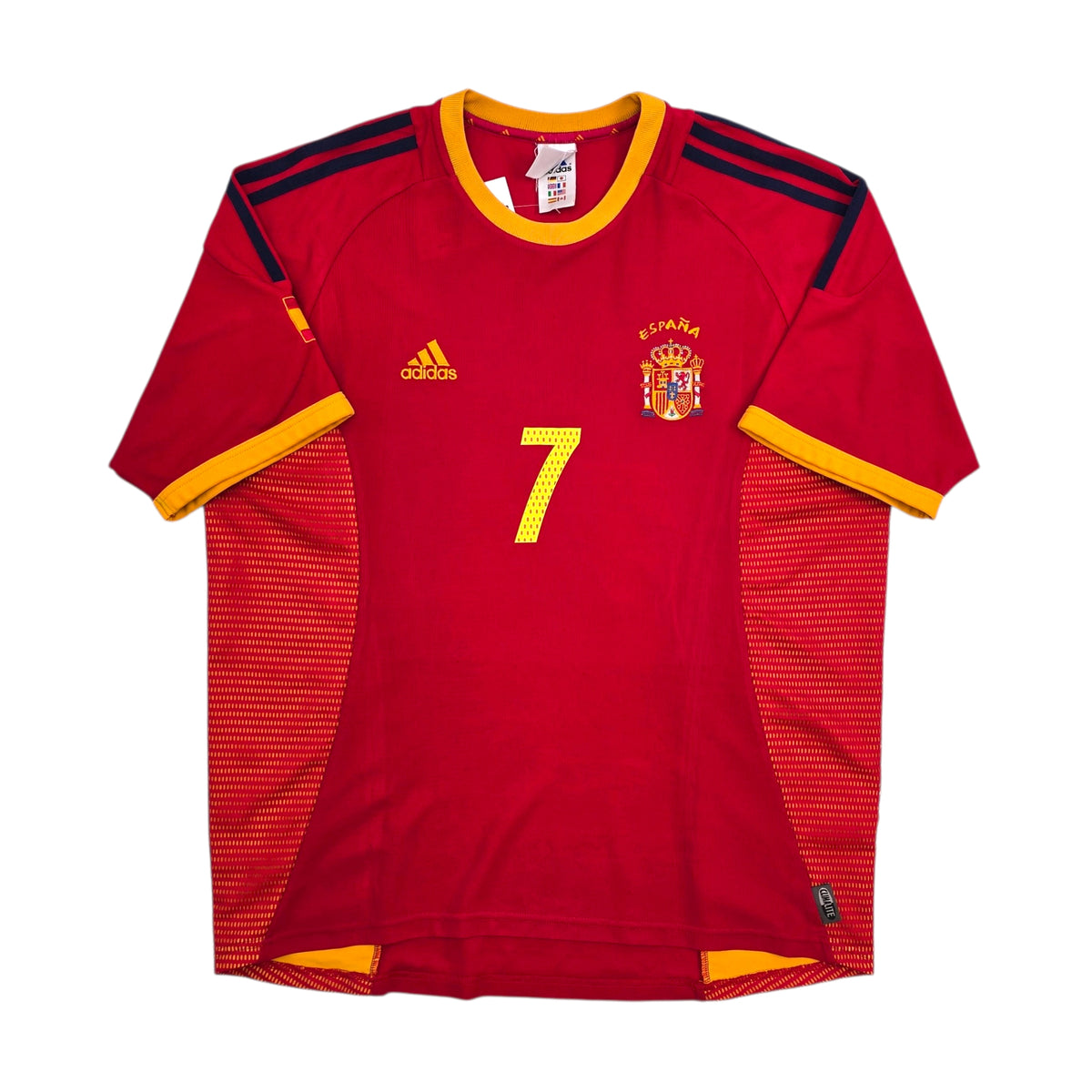 2002/04 Spain Home Football Shirt (L) Adidas #7 Raul