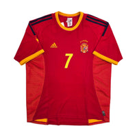 2002/04 Spain Home Football Shirt (L) Adidas #7 Raul